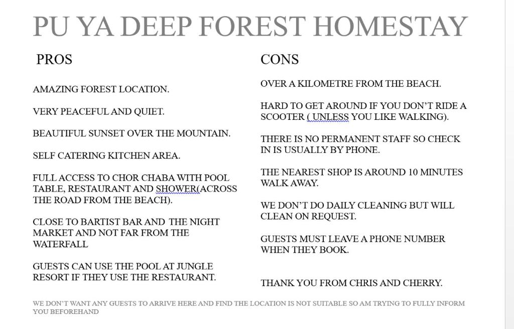 Ảnh trong thư viện ảnh của Pu Ya Deep Forest Homestay ở Ban Khlong Chao