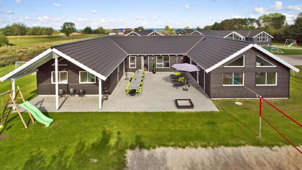 Bygningen som feriehuset ligger i