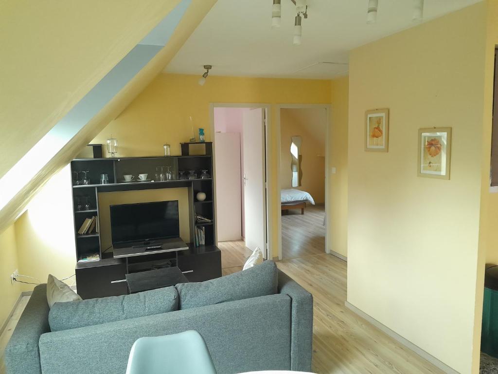 Et opholdsområde på Appartement 4 couchages Le nid de l'écureuil