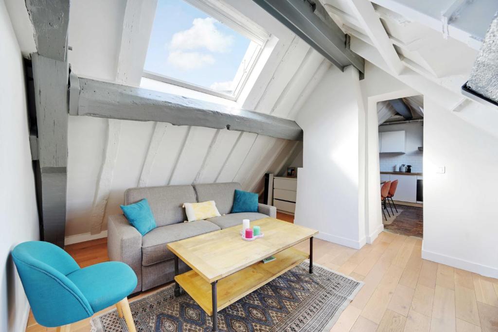 Bright 4P studio in the heart of Paris Marais Rivoli