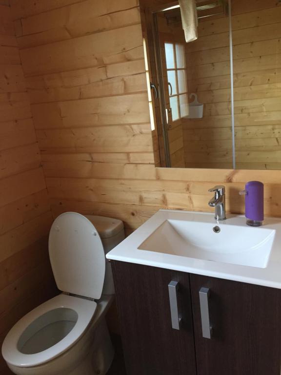 Kúpeľňa v ubytovaní Cabañas Madarsu