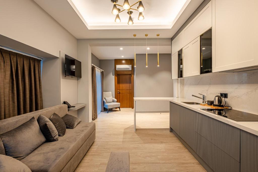 Et opholdsområde på Get Royal Hotel & Spa