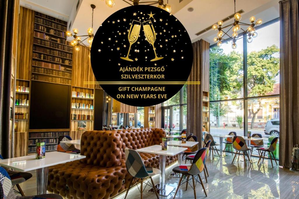 Χώρος καθιστικού στο Science Hotel