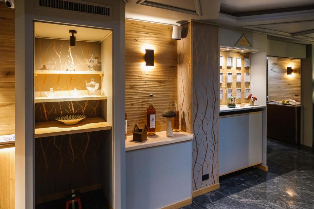 Η κουζίνα ή μικρή κουζίνα στο Aria Life Hotel Pinzolo