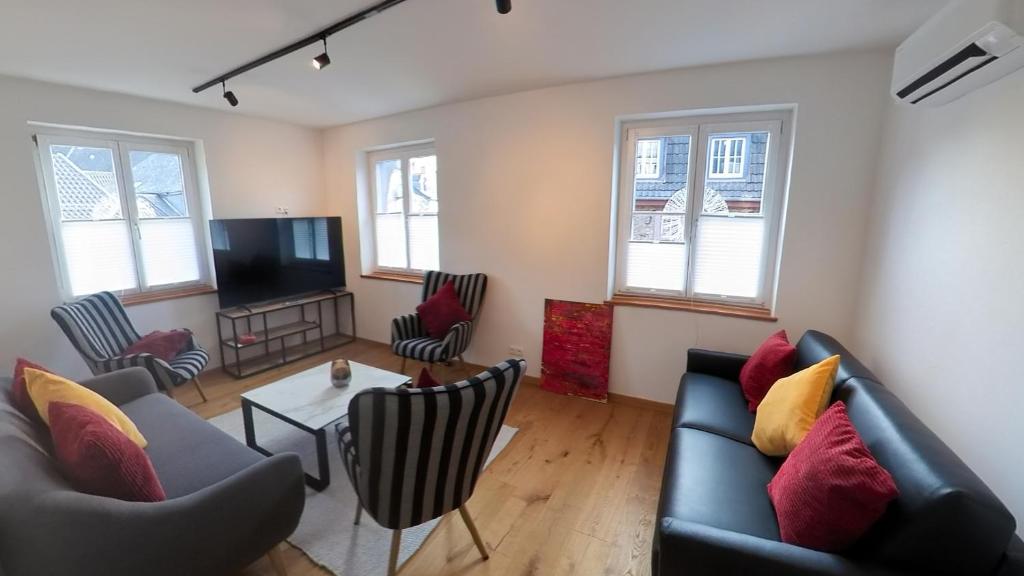 TV a/nebo společenská místnost v ubytování Erftstege#4