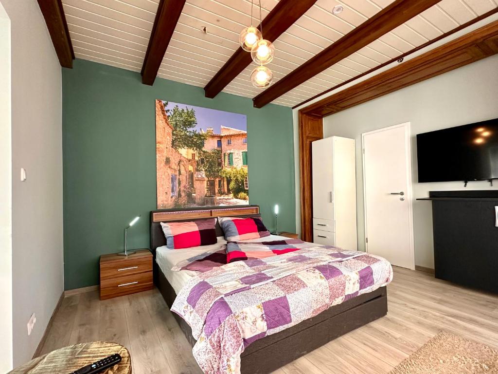 Postel nebo postele na pokoji v ubytování Optimus Mechernich