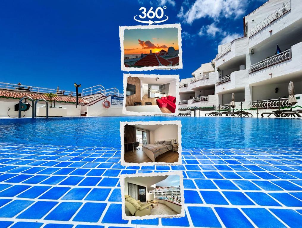 Modern apartment, heated pool & 2 terraces