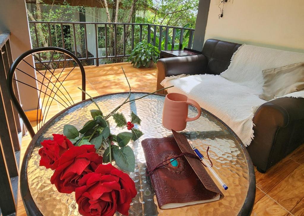 Et opholdsområde på Mangrove Beach Houses