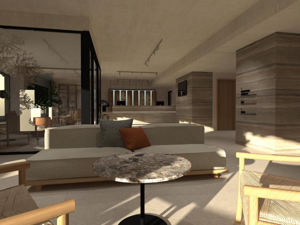 Khu vực ghế ngồi tại Il Leon D'Oro Hotel Bari