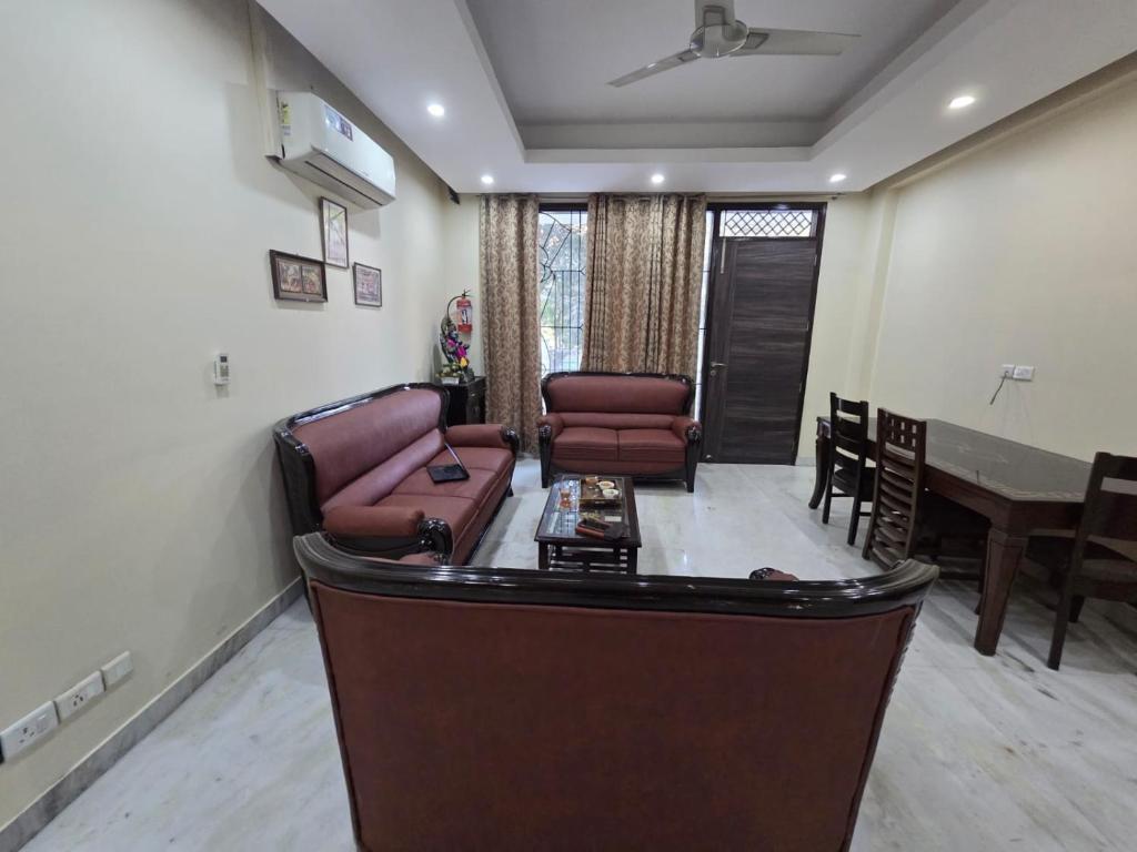 Posezení v ubytování Shanti sadan