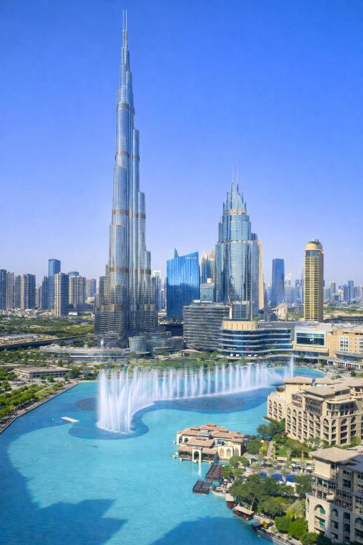 Iconic Burj & Fountain View Retreat!