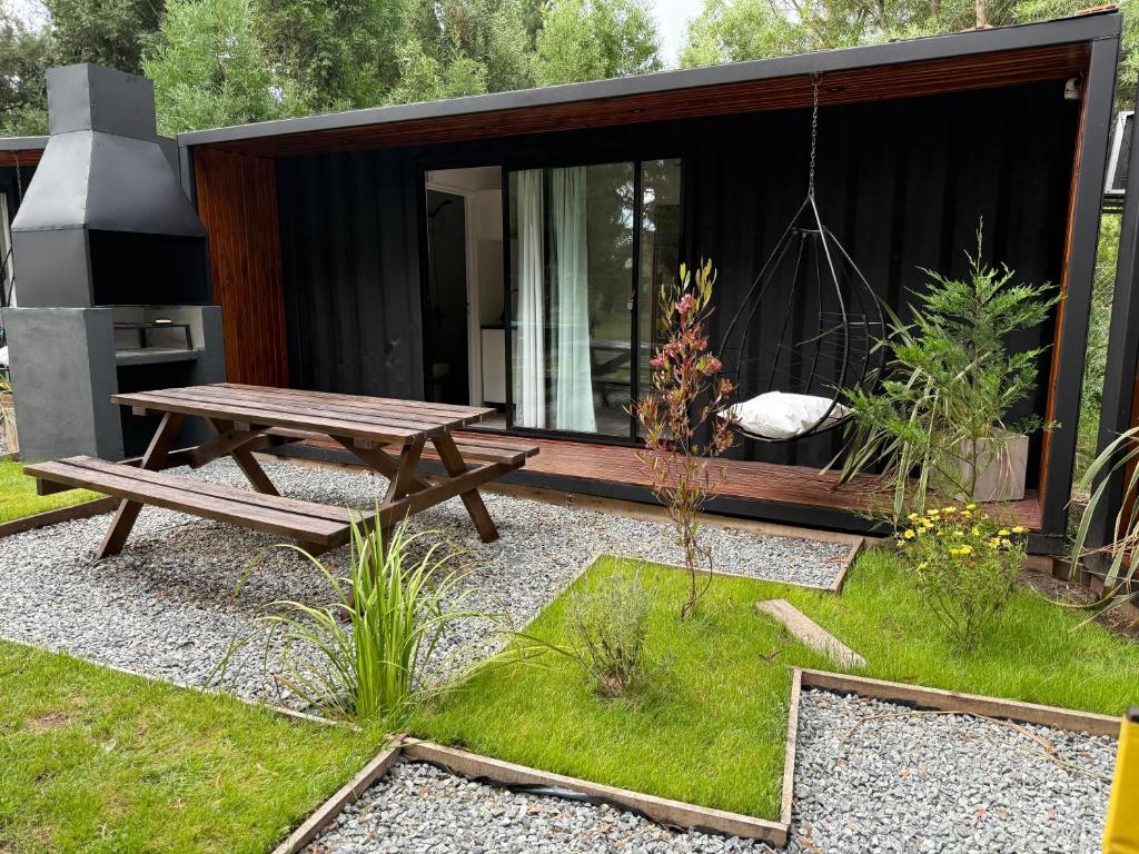 En have udenfor La Posada Bungalows I Simple