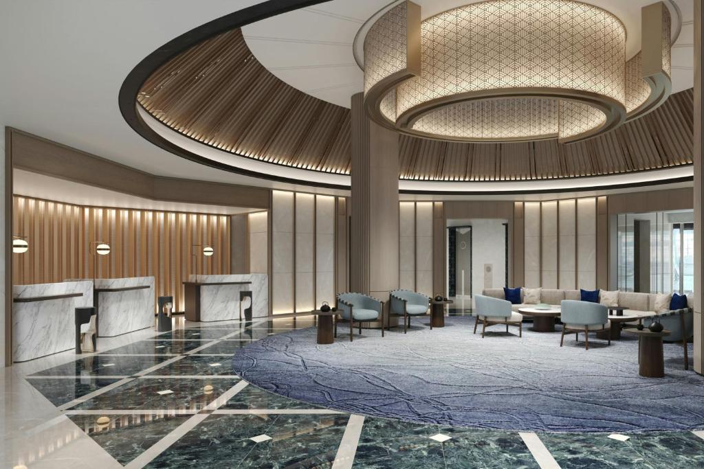 Χώρος καθιστικού στο Kobe Marriott Hotel
