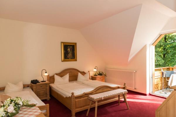 Postel nebo postele na pokoji v ubytování Hotel Knorre