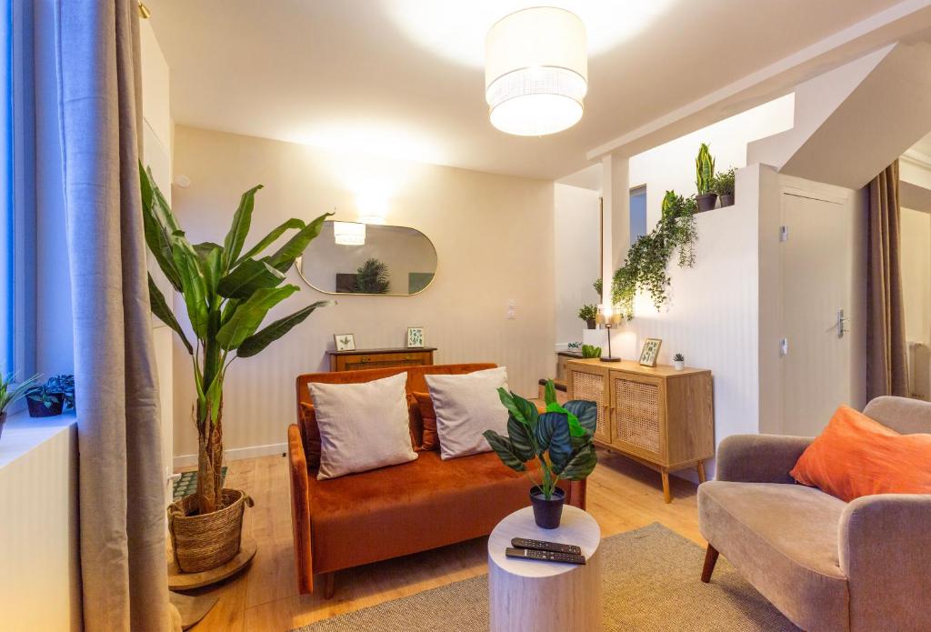 Et opholdsområde på Le Botanique - 15 min Paris et Stade de France - 50m2 - 2 chambres