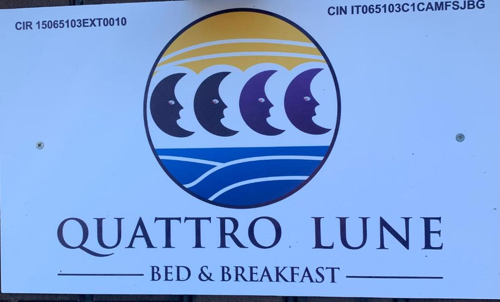 een logo voor quattro line bed & breakfast bij B&B Quattro Lune in Prignano Cilento