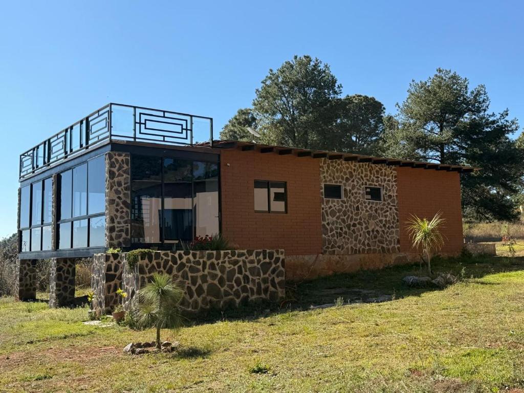 Bygningen som chaletet ligger i