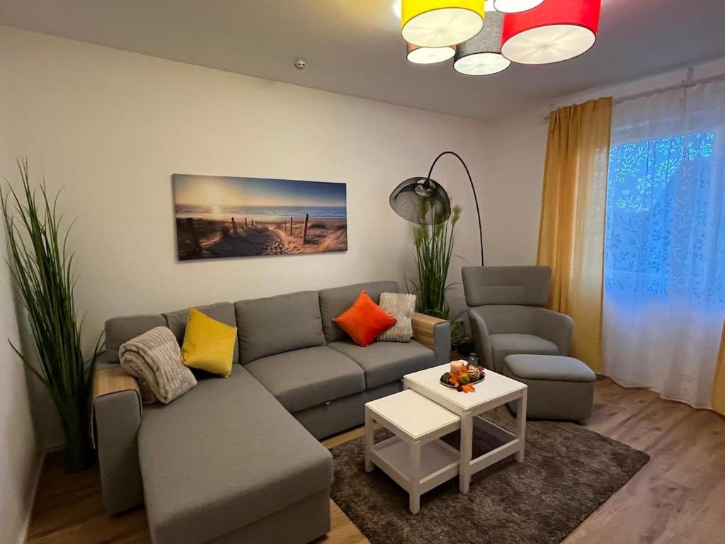 Et opholdsområde på Frisch renovierte Privatunterkunft in Kulmbach