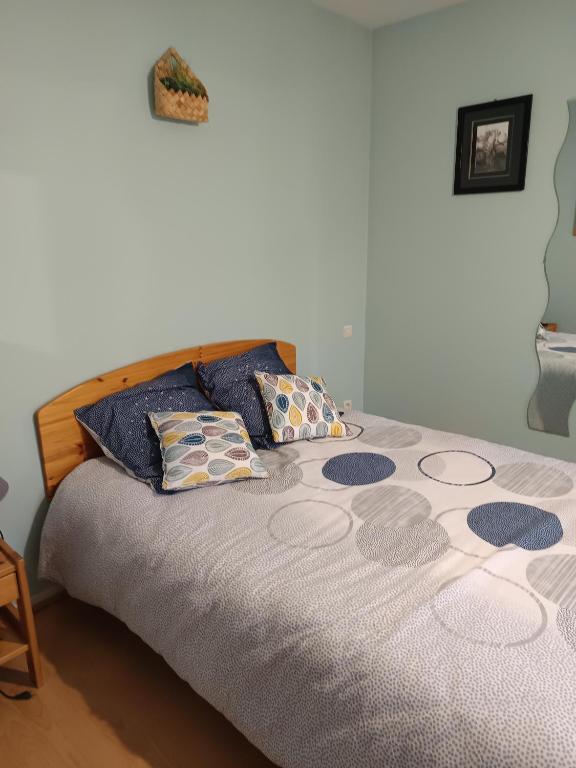 Postel nebo postele na pokoji v ubytování La clef du ban