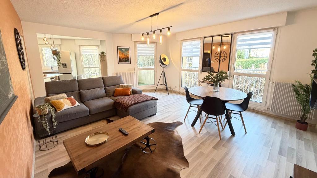 Posezení v ubytování Appartement N1