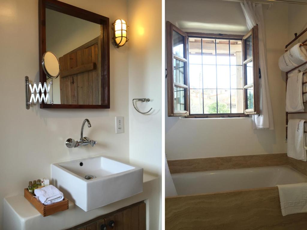 Apokryfo Traditional Guesthouse - Double Room With Balcony & Pool View (Pomegranate)