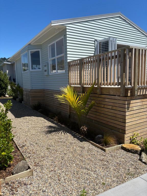 Bygningen som feriehuset ligger i