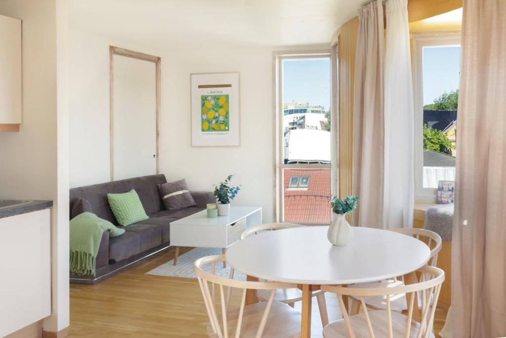 Posezení v ubytování Penthouse with spacious terrace