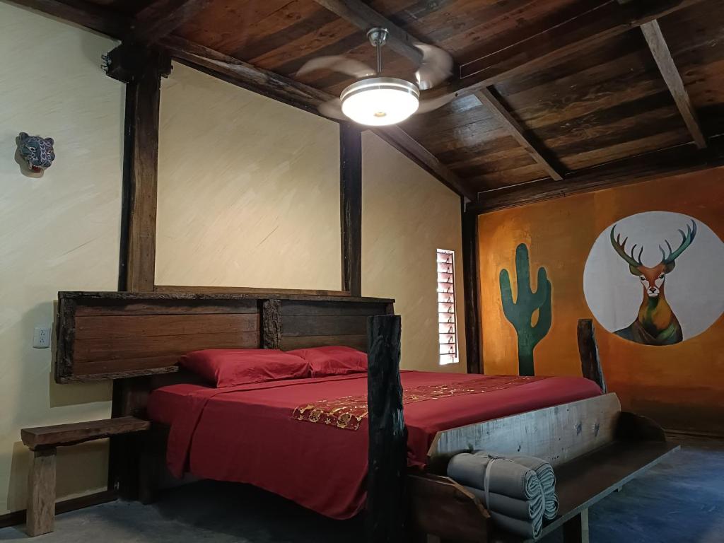 Ένα ή περισσότερα κρεβάτια σε δωμάτιο στο Xulha Hosteleria Rustica