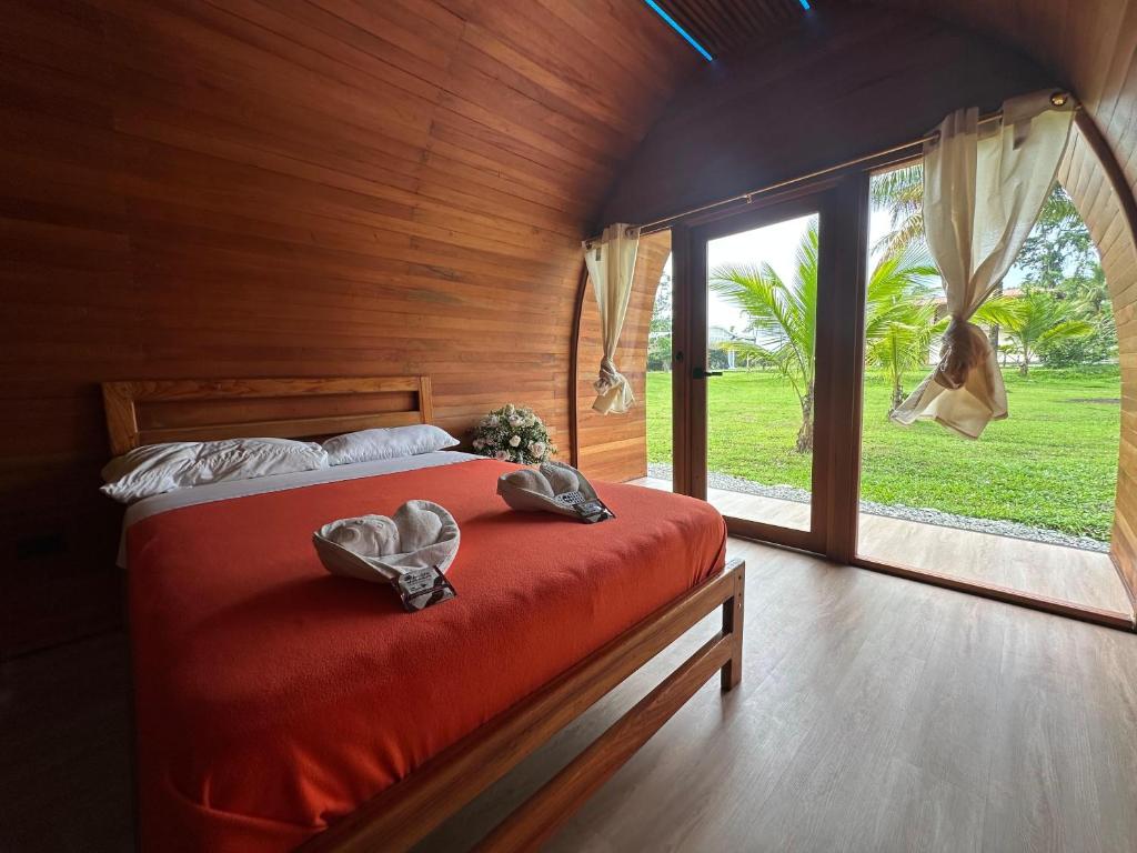 Krevet ili kreveti u jedinici u okviru objekta The Jungle Cocoon