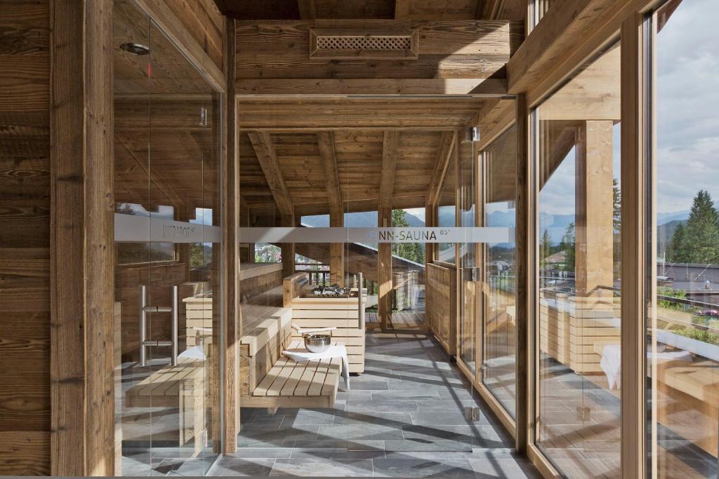 Balkón nebo terasa v ubytování Natur & Spa Hotel Lärchenhof