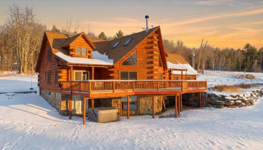 Amazing Views Hot Tub Fire Pit Game Room trong mùa đông