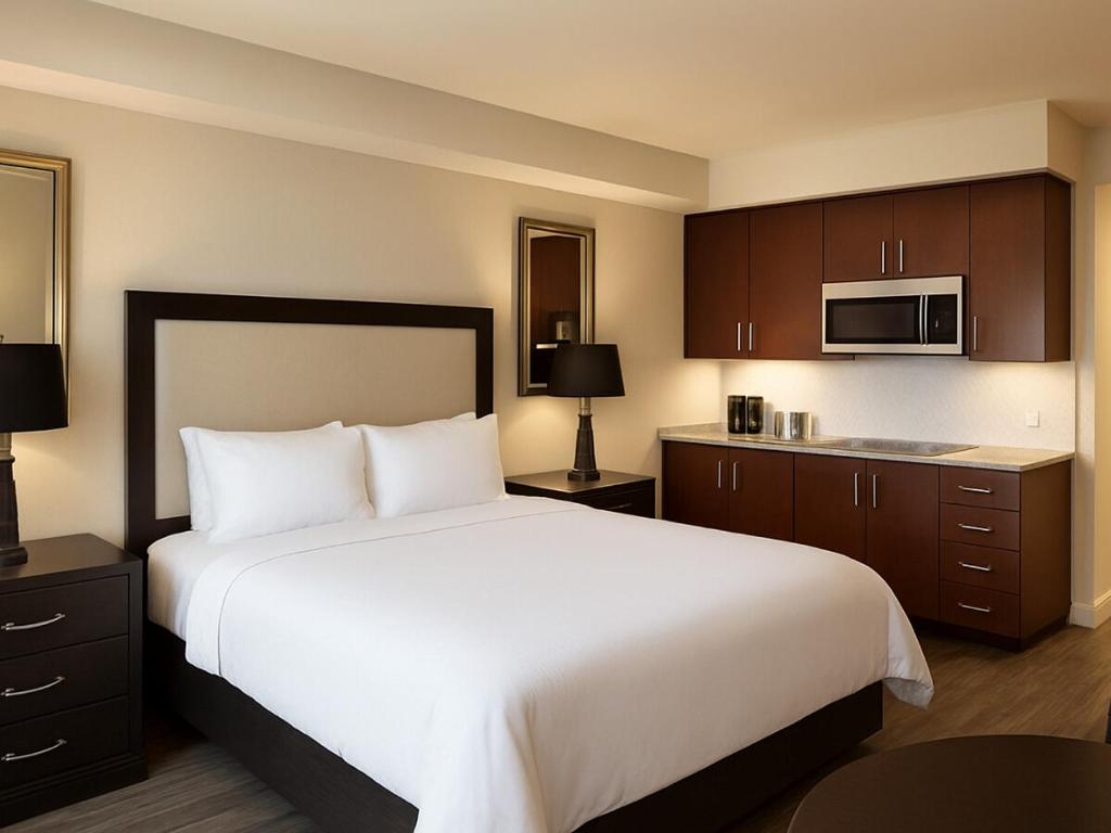 Kuchyň nebo kuchyňský kout v ubytování Las Palmeras, a Hilton Grand Vacations Club - STUDIO STD