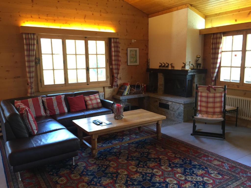 Posezení v ubytování Chalet Charming