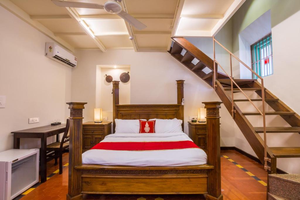 Postel nebo postele na pokoji v ubytování Lar Amorosa Boutique Hotel - Goa
