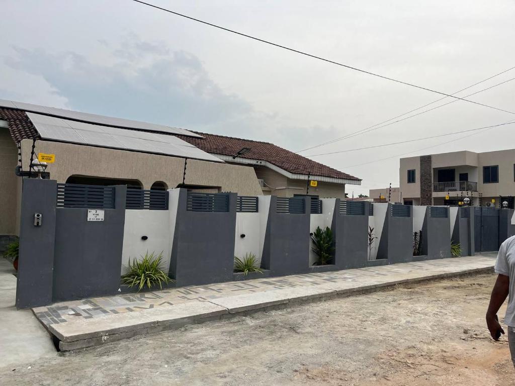 Bygningen som feriehuset ligger i