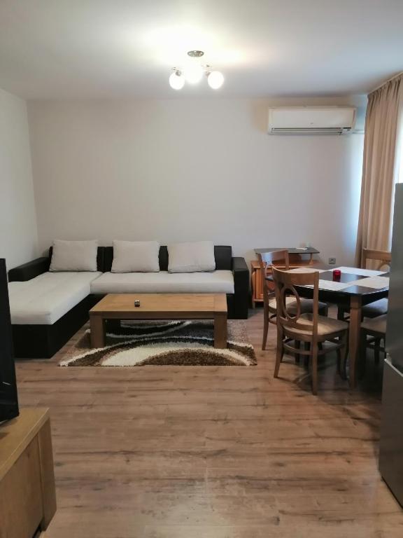 Posezení v ubytování Апартамент Light blue