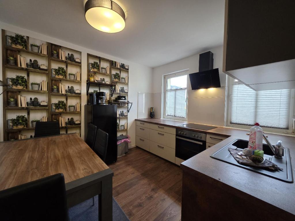 Kuchyň nebo kuchyňský kout v ubytování Mikra Homes24 in Meerane