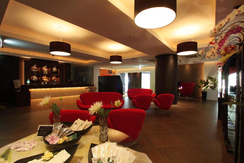 Posezení v ubytování HOTEL W-PREMIUM -W GROUP HOTELS and RESORTS-