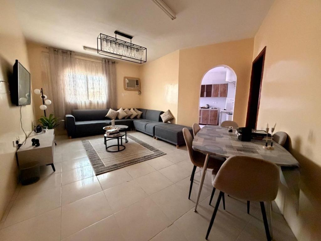 Et tv og/eller underholdning på شقه بالقرب من الحرم النبوي