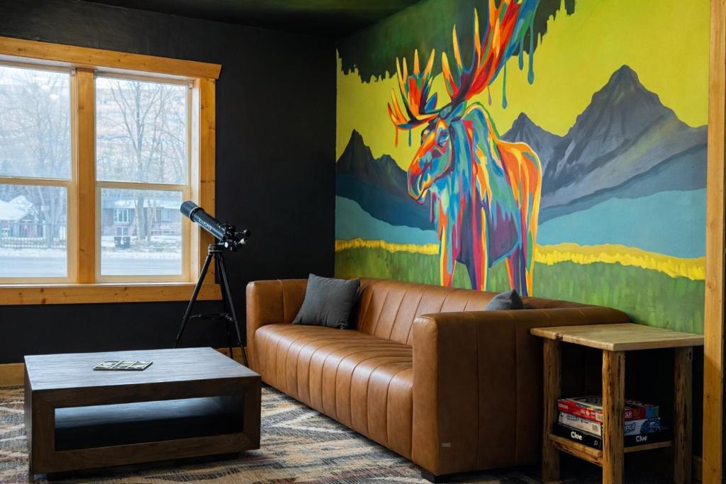 Posezení v ubytování Hotel Expedition