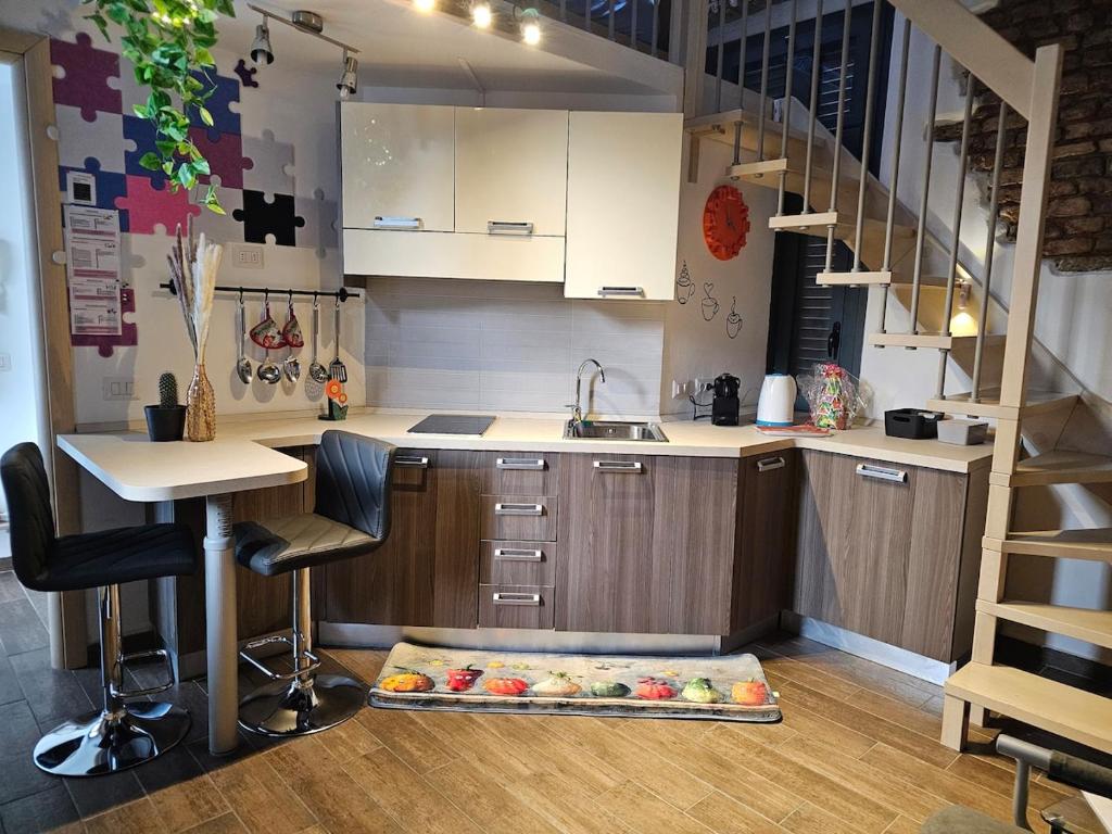 Η κουζίνα ή μικρή κουζίνα στο Casa GiuBarElla