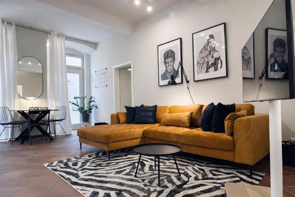 Posezení v ubytování Design-Suite Am Markt