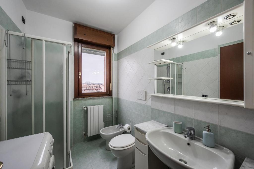 Koupelna v ubytování Curiel 194, SmartStay - Appartamento - Ospedale Humanitas, Fiordaliso, Forum Assago