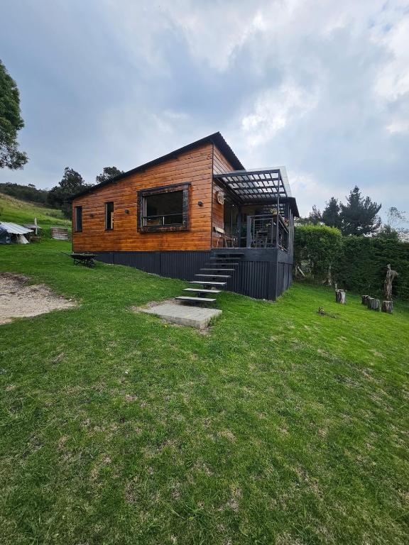 Zahrada ubytování Cabaña Entre montañas La Calera