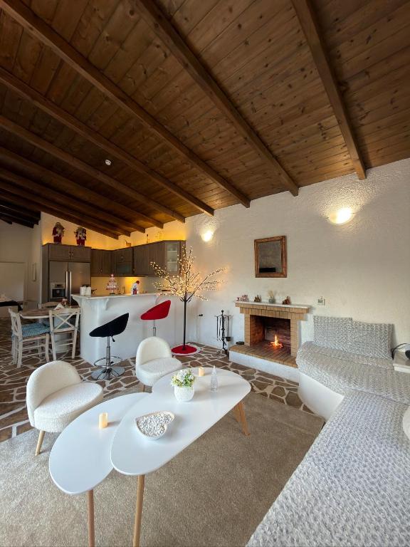 Et opholdsområde på Casa Fouli - Eretria