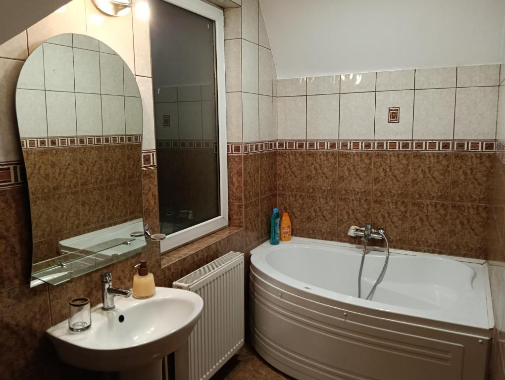 Koupelna v ubytování Gara mare living-dormitor