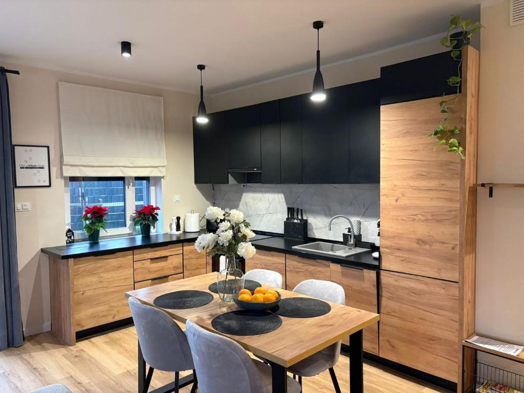 Køkken eller tekøkken på Apartament na Letniej