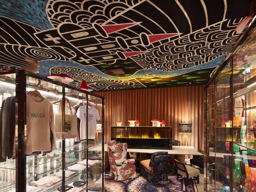 Posezení v ubytování Mama Shelter Luxembourg