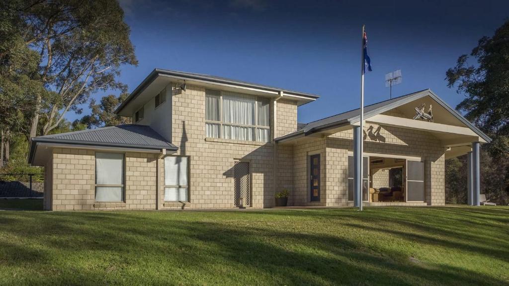 Bygningen som feriehuset ligger i