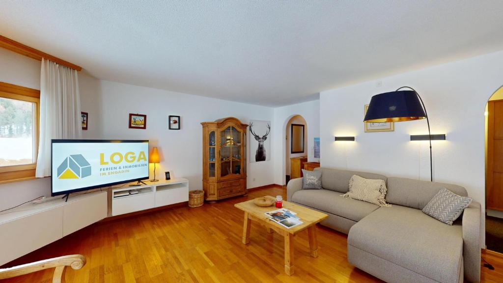 Et opholdsområde på Abitaziun Trais Tschiervs D4 - Champfèr